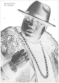 E40 Earl Stevens Rhinestone DIY Portrait Template