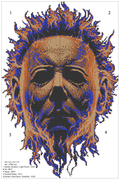 Michael Myers Rhinestone DIY Portrait Template